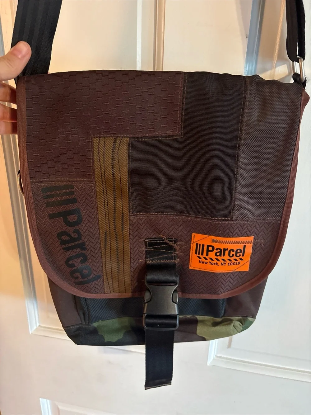 Parcel NYC Brown Shoulder CrossBody Messenger Bag